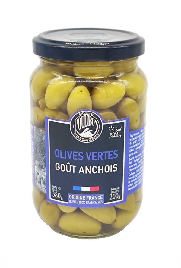  OLIVES VERTES GOUT ANCHOIS