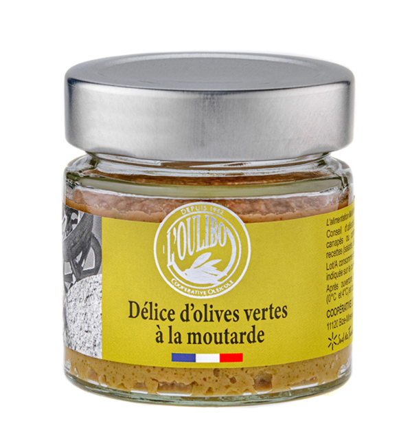 DELICE D'OLIVES VERTES A LA MOUTARDE